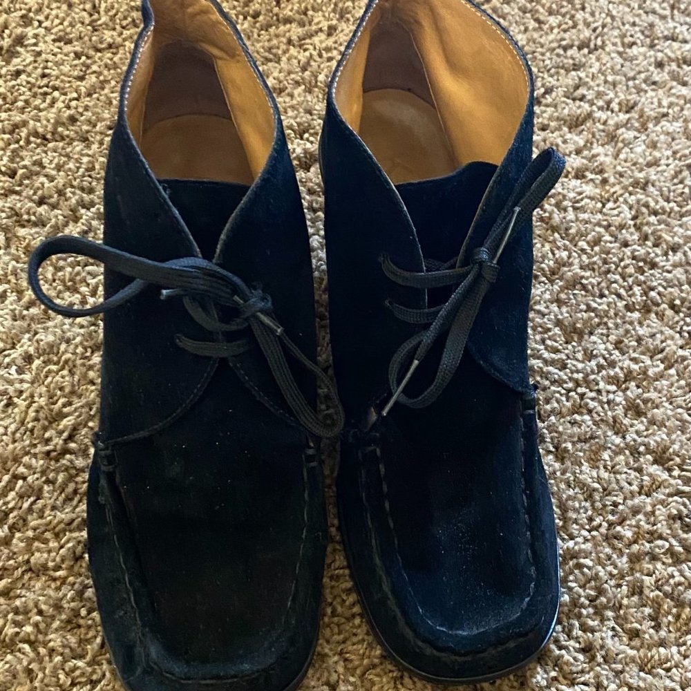 Micheal Kors Suede Lace-Up Ankle Boots